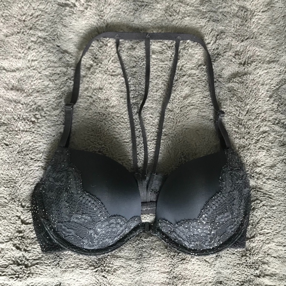La SENZA Black Racer Back Bra 32C/34B